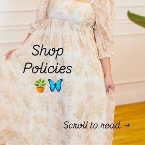 Here are my shop policies!